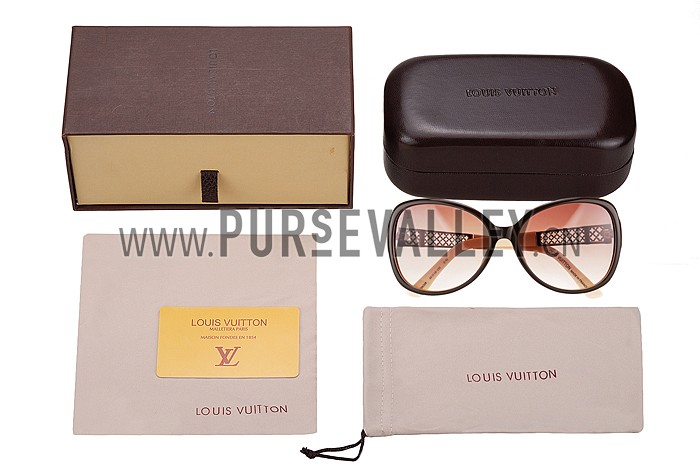 Louis Vuitton Obsession Beige Frame Sunglasses 308108
