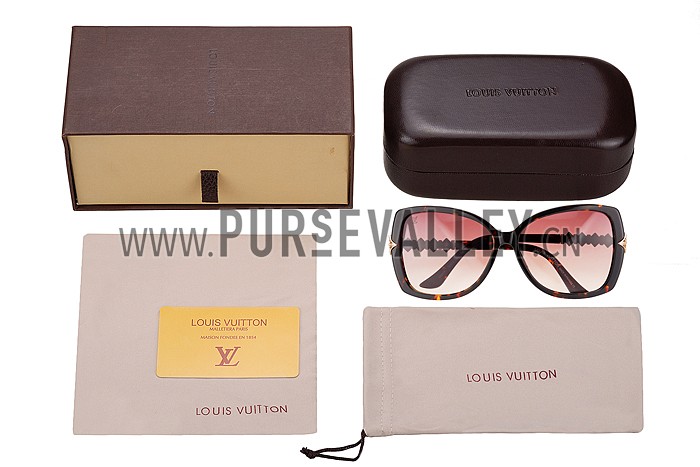 Louis Vuitton Petal Motif Tortoise Frame Sunglasses 308114
