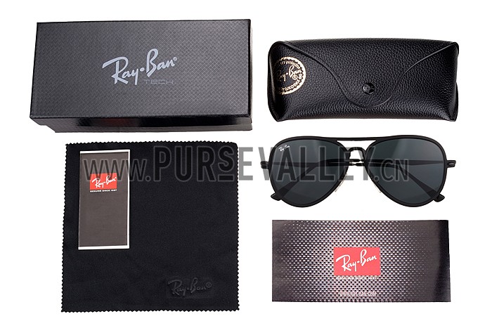 Ray Ban Aviator Liteforce Black Frame Black Lenses Sunglasses 308166