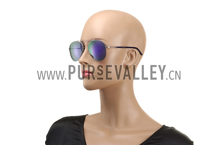 Giorgio Armani Aviator Black Lens Sunglasses 307875
