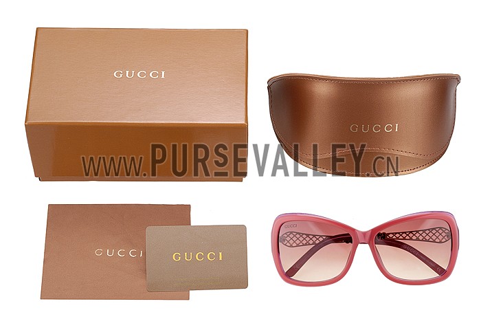Gucci Diamantissima Red Frame Sunglasses 308090