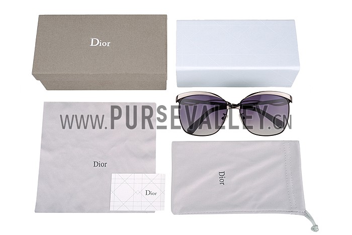 Christian Dior Demoiselle Black Frame Grey Lenses Sunglasses 308117