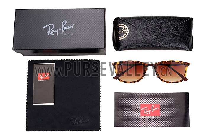 Ray Ban New Wayfarer Light-Ray Tortoise Frame Brown Lenses Sunglasses 308178