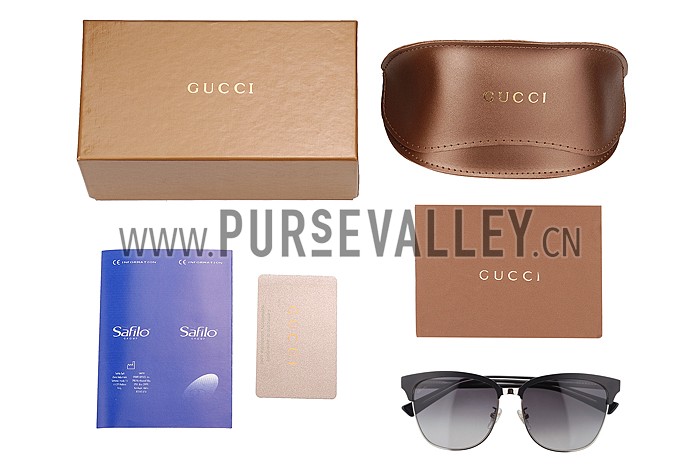 Gucci Cat Eye Black Frame Sunglasses 308197