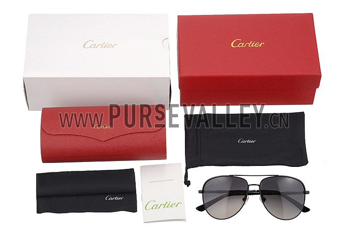 Gucci Ultra-light Aviator Black Frame Sunglasses 308202