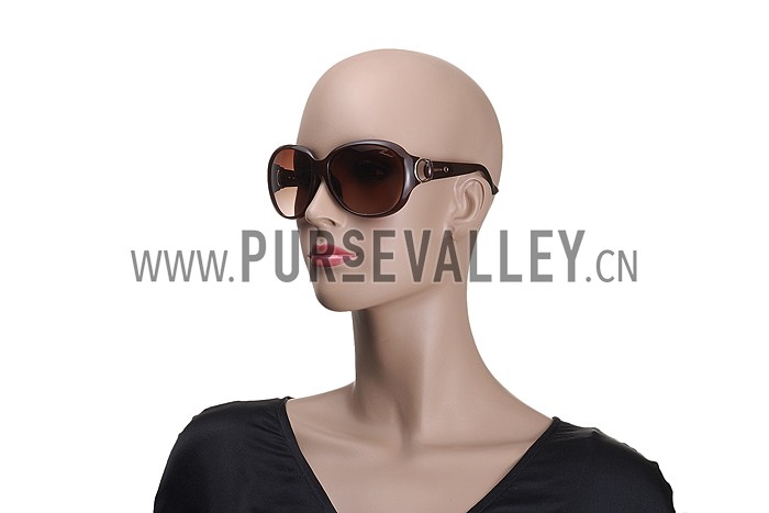 Gucci Modern Shape Brown Sunglasses 307811