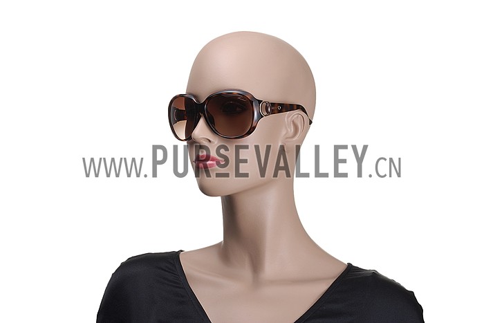 Gucci Modern Shape Havana Sunglasses 307812