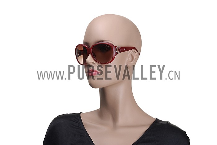 Gucci Modern Shape Red Sunglasses 307814