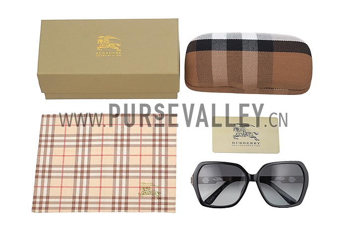 Burberry Butterfly Square Black Sunglasses 307757