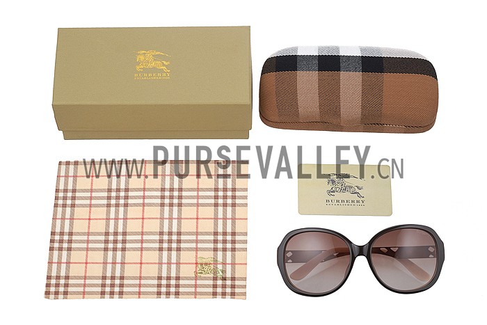 Burberry Butterfly Round Gold Sunglasses 307761