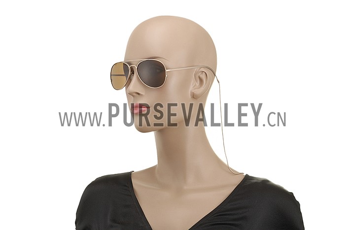 Ksubi Aviator Brown Lens Sunglasses 307766