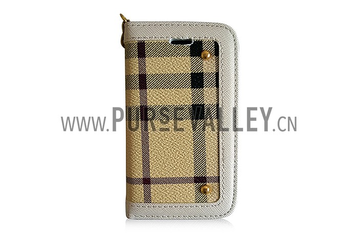 Burberry Wallet Case with Credit Card Slot for iPhone 4 & 4S Yellow 608273