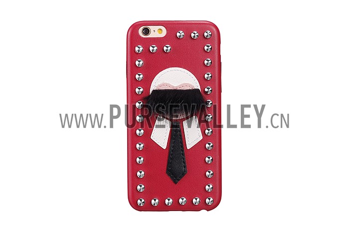 Fendi Karlito Red Studded Case for iPhone 6/6S 18926694