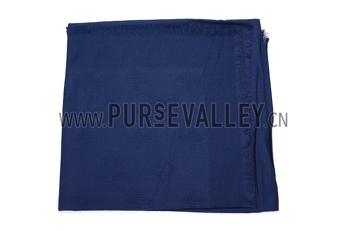 Louis Vuitton Dark Blue Monogram Shawl 621729