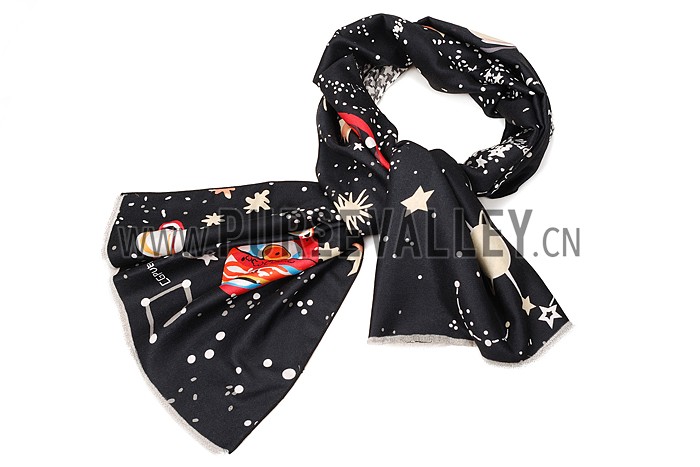 Valentino Starry Sky Scarf Black 621809