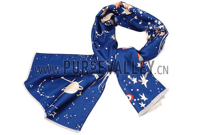 Valentino Starry Sky Scarf Blue 621810