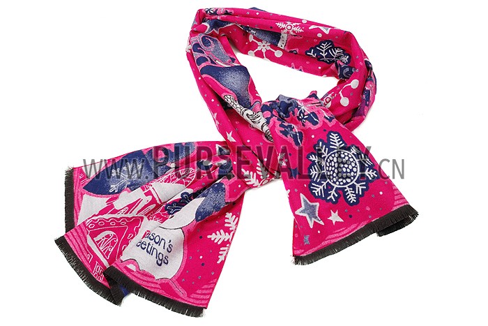 Hermes Santa Bold Print Fuchsia 621798