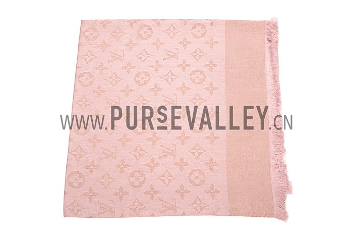 Louis Vuitton Peach Monogram Shawl 621733