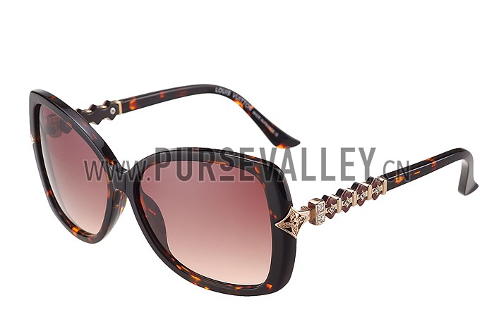 Louis Vuitton Petal Motif Tortoise Frame Sunglasses 308114