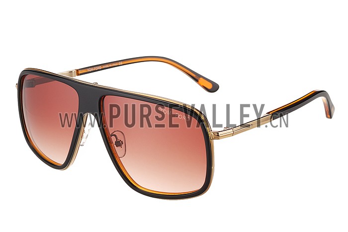 Tom Ford Brown With Gold Sunglasses 308052