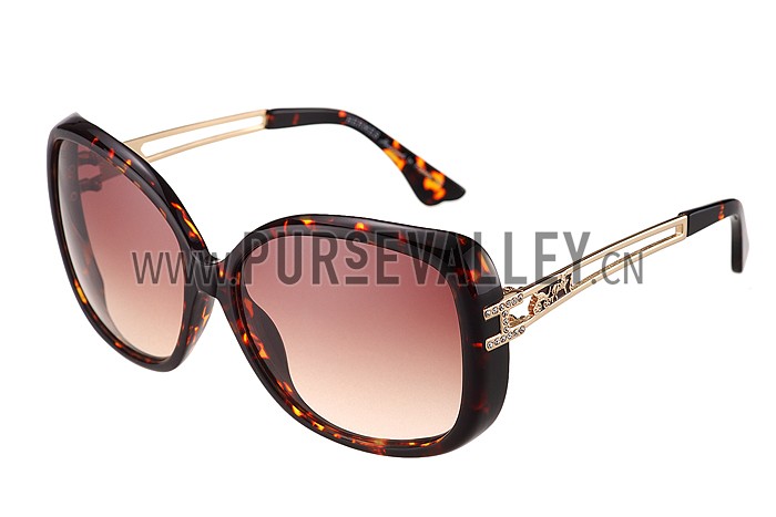 Hermes Studded Carriage Detail Tortoise Frame Sunglasses 308094