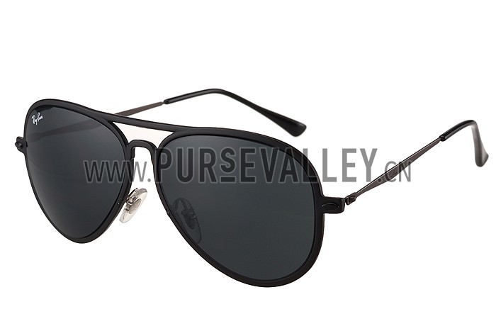 Ray Ban Aviator Liteforce Black Frame Black Lenses Sunglasses 308166