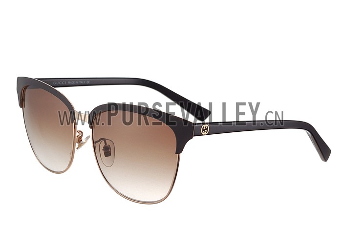 Gucci Cat Eye Brown Frame Sunglasses 308199