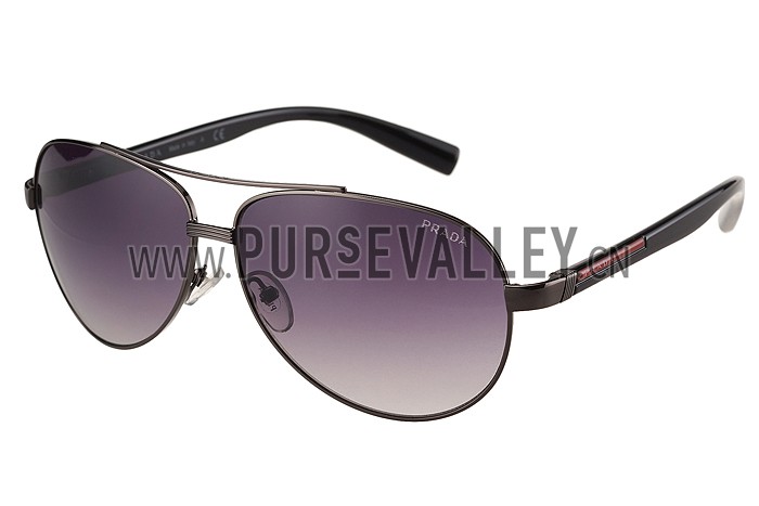 Prada Linea Rossa Black Frame Grey Lenses Sunglasses 308153