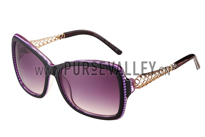 Gucci Diamantissima Purple Frame Sunglasses 308089