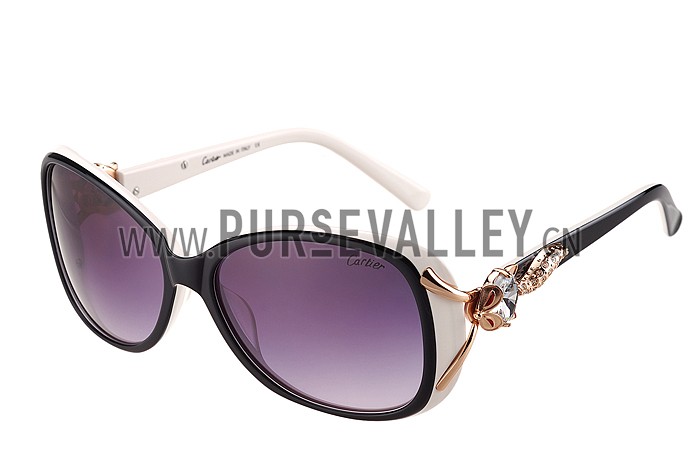 Cartier Decor Panthere White Frame Sunglasses 308074