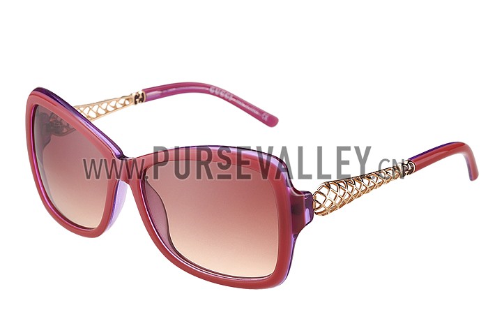 Gucci Diamantissima Red Frame Sunglasses 308090
