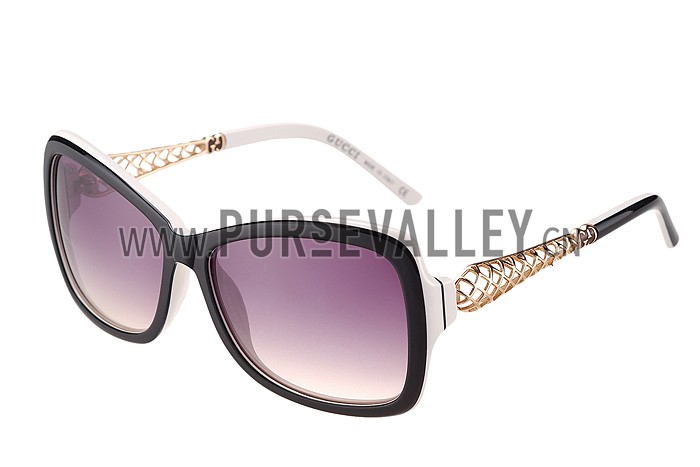 Gucci Diamantissima White Frame Sunglasses 308091
