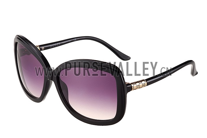 Gucci Guccissima Pattern Black Frame Sunglasses 308081