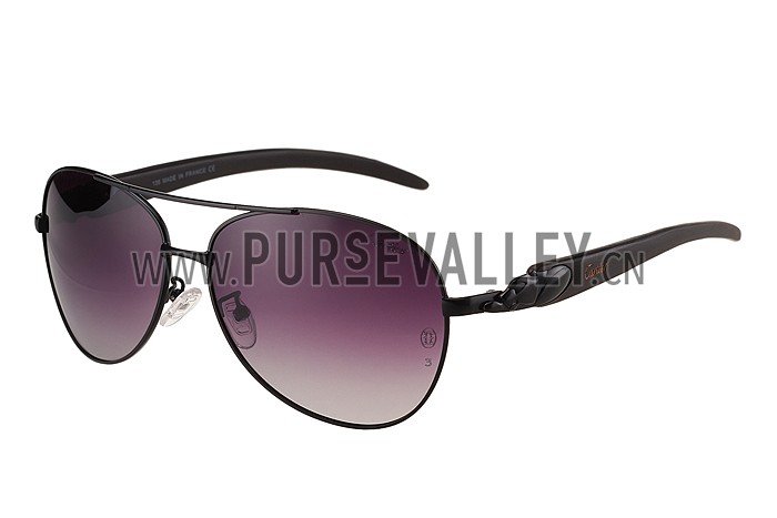 Cartier Panthere Detail Black Frame Gradient Lenses Sunglasses 308130