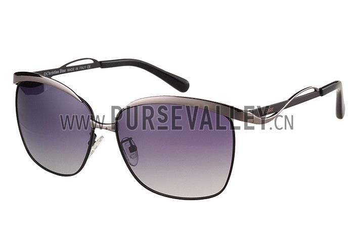 Christian Dior Demoiselle Black Frame Grey Lenses Sunglasses 308117