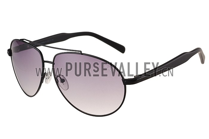 Prada Aviator Black Frame Grey Lenses Sunglasses 308148