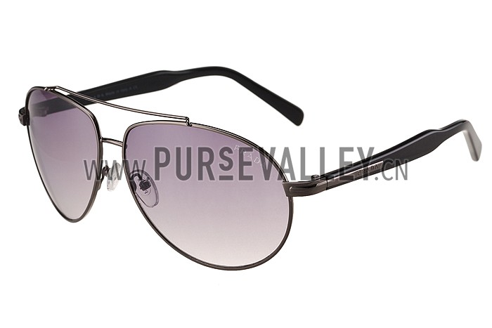 Prada Aviator Chrome Frame Grey Lenses Sunglasses 308152