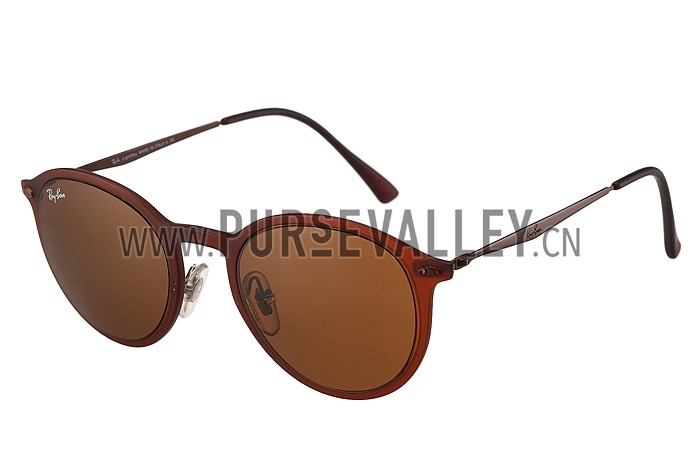 Ray Ban Clubround Brown Frame Brown Lenses Sunglasses 308171