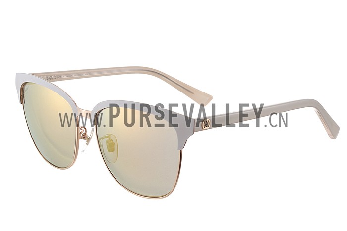 Gucci Cat Eye Gold Frame Sunglasses 308200