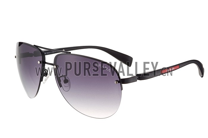 Prada Sporty Linea Rossa Logo Black Frame Sunglasses 308212