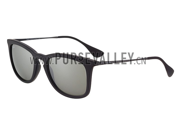 Ray Ban Wayfarer Light-Ray Black Frame Light Grey Lenses Sunglasses 308235