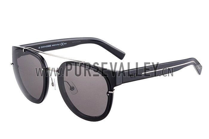 Christian Dior Homme Panto Black Lens Sunglasses 307894