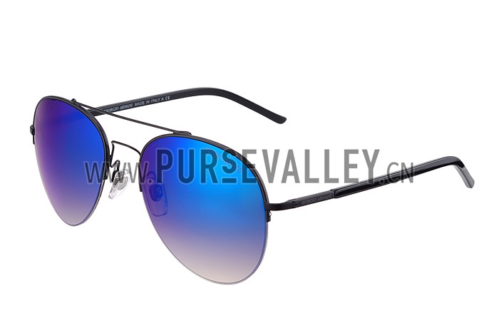 Giorgio Armani Aviator Blue Lens Sunglasses 307870