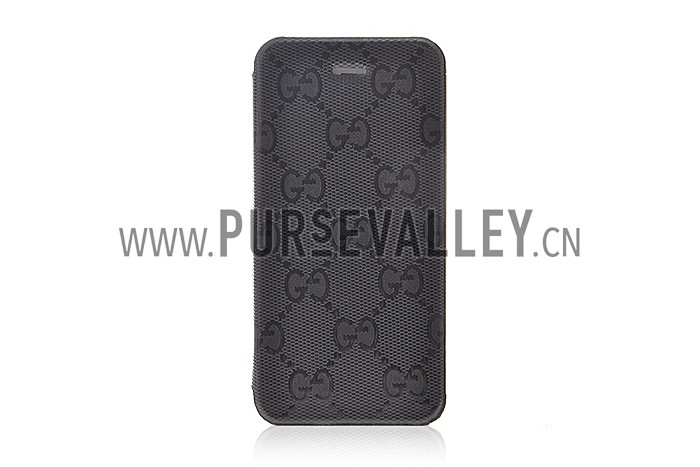 Gucci Black Wallet Case for iPhone 5 607718