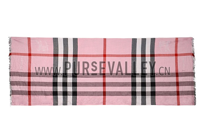 Burberry Check Bright Viola Scarf 607891