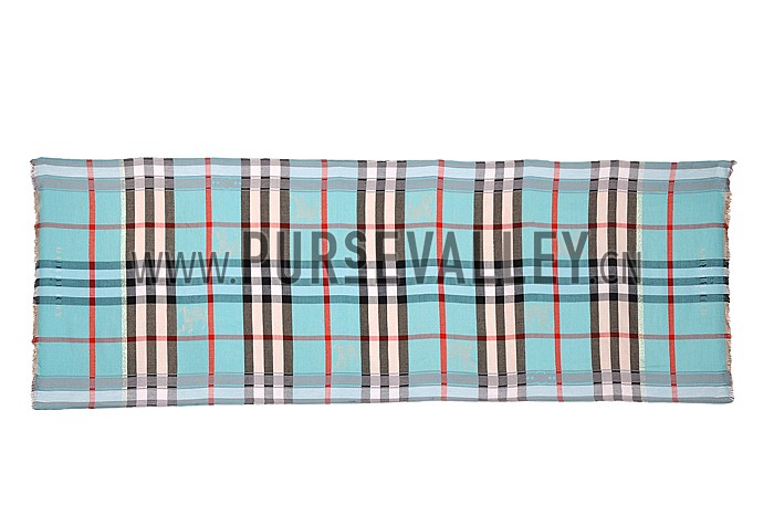 Burberry Heritage Check Turquoise Scarf 607898