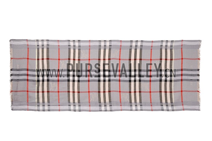 Burberry Heritage Check Grey Scarf 607899