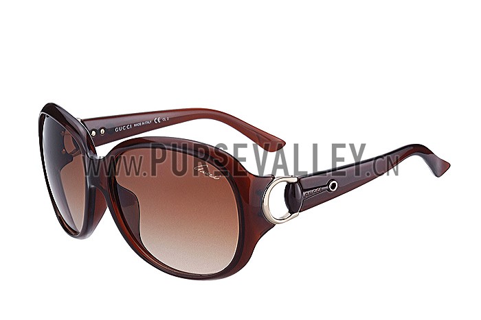 Gucci Modern Shape Brown Sunglasses 307811