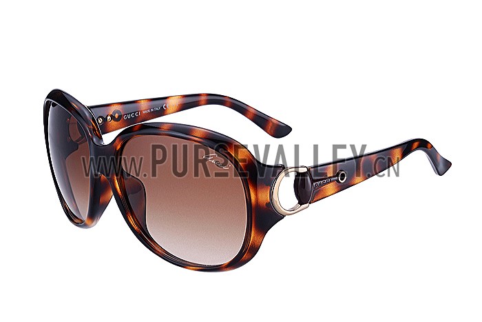 Gucci Modern Shape Havana Sunglasses 307812