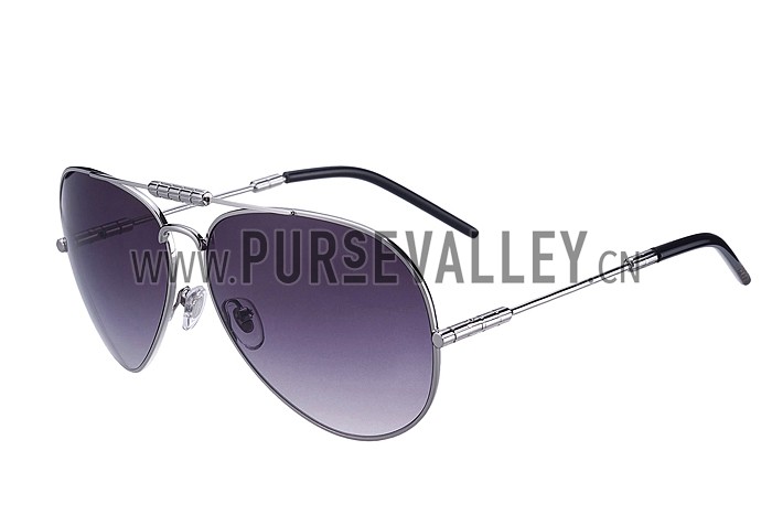 Gucci Aviator Silver Sunglasses 307823